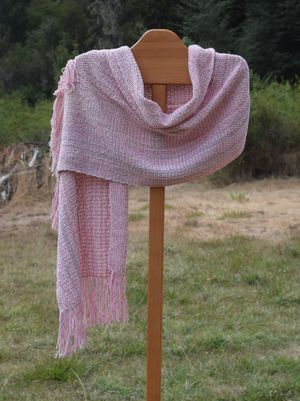 pashminas de lana rosa